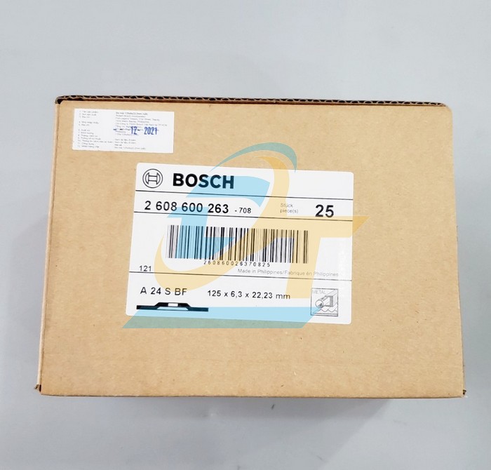 Đá mài kim loại 125x6.3x22.3mm Bosch 2608600263 2608600263 Bosch | Giá rẻ nhất - Công Ty TNHH Thương Mại Dịch Vụ Đạt Tâm