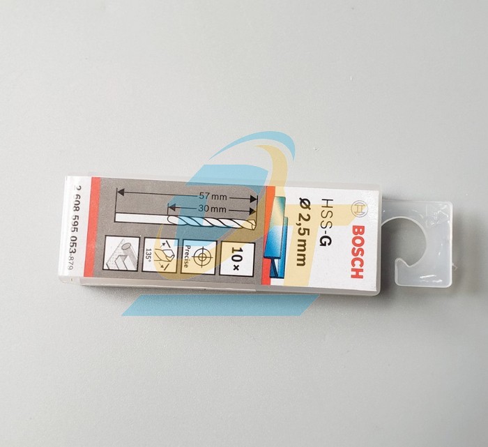 Mũi khoan sắt 2.5mm HSS-G Bosch 2608595053 2608595053 Bosch | Gi&aacute; rẻ nhất - C&ocirc;ng Ty TNHH Thương Mại Dịch Vụ Đạt T&acirc;m