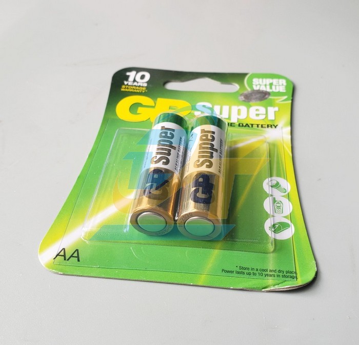 Pin AA 1.5V Alkaline GP Super 15AUOP-U2 (Vỉ 2 viên) 15AUOP-U2 GP-SUPER | Giá rẻ nhất - Công Ty TNHH Thương Mại Dịch Vụ Đạt Tâm