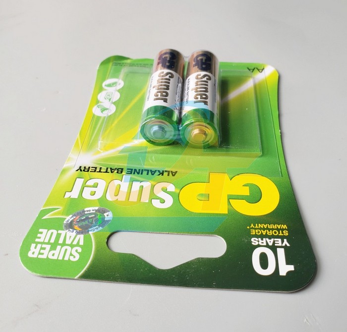 Pin AA 1.5V Alkaline GP Super 15AUOP-U2 (Vỉ 2 viên) 15AUOP-U2 GP-SUPER | Giá rẻ nhất - Công Ty TNHH Thương Mại Dịch Vụ Đạt Tâm