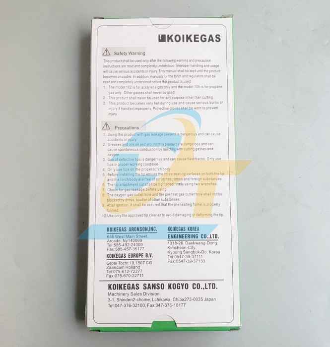 Béc cắt gió đá Koike 106HC No.8 106HC-2 Koike | Giá rẻ nhất - Công Ty TNHH Thương Mại Dịch Vụ Đạt Tâm