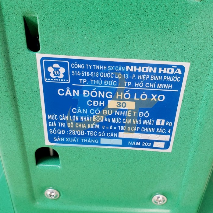 Cân đồng hồ Nhơn Hòa 30Kg CĐH-30 CĐH-30 NhonHoa | Giá rẻ nhất - Công Ty TNHH Thương Mại Dịch Vụ Đạt Tâm