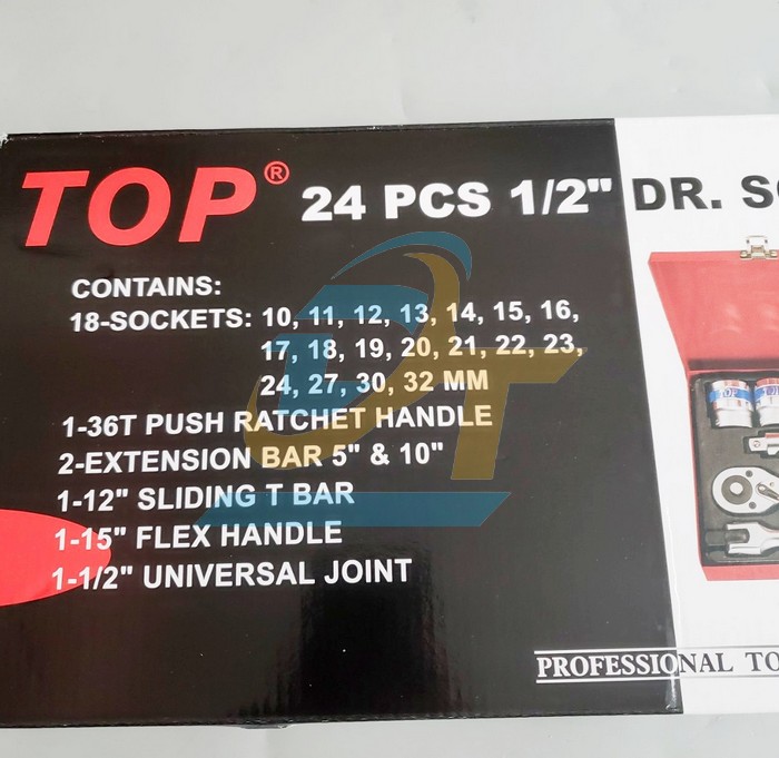 Bộ tu&yacute;p 1/2" lục 24 chi tiết hệ m&eacute;t TOP KW-S424D-1 KW-S424D-1 TOP | Gi&aacute; rẻ nhất - C&ocirc;ng Ty TNHH Thương Mại Dịch Vụ Đạt T&acirc;m