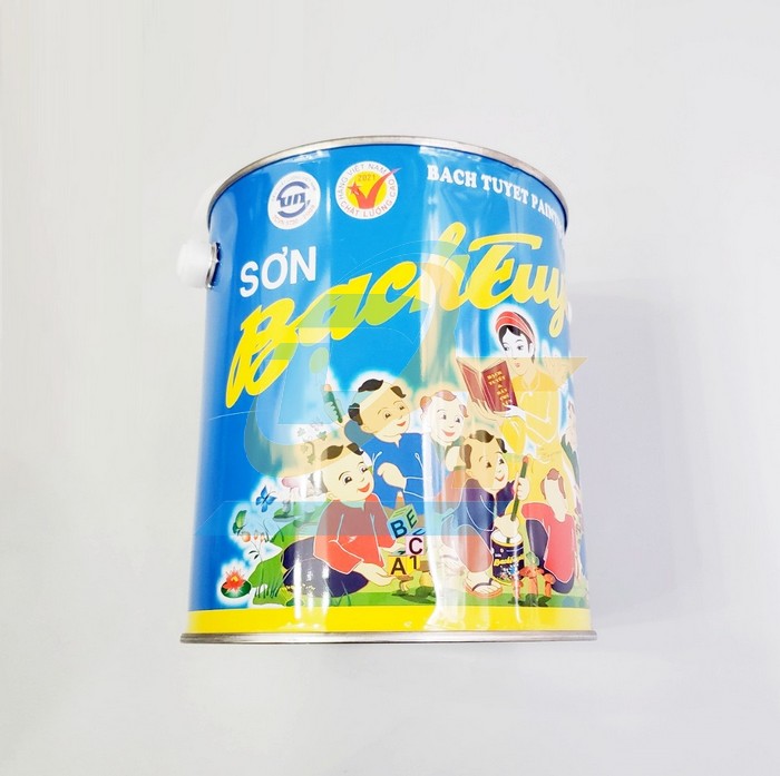 Sơn Alkyd (bóng) Bạch Tuyết - Màu xanh hòa bình 713 (3kg)  BachTuyet | Giá rẻ nhất - Công Ty TNHH Thương Mại Dịch Vụ Đạt Tâm