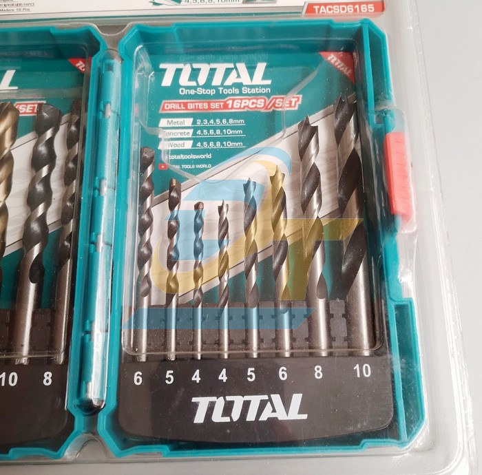 Bộ mũi khoan đa năng 16 chi tiết Total TACSD6165 TACSD6165 Total | Gi&aacute; rẻ nhất - C&ocirc;ng Ty TNHH Thương Mại Dịch Vụ Đạt T&acirc;m