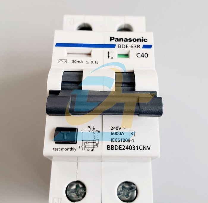 Cầu dao chống giật RCBO 2P 40A Panasonic BBDE24031CNV BBDE24031CNV Panasonic | Gi&aacute; rẻ nhất - C&ocirc;ng Ty TNHH Thương Mại Dịch Vụ Đạt T&acirc;m