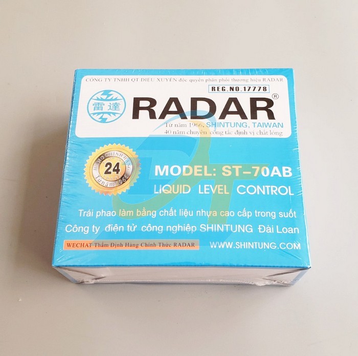 C&ocirc;ng tắc điện phao nước Radar ST-70AB ST-70AB RADAR | Gi&aacute; rẻ nhất - C&ocirc;ng Ty TNHH Thương Mại Dịch Vụ Đạt T&acirc;m