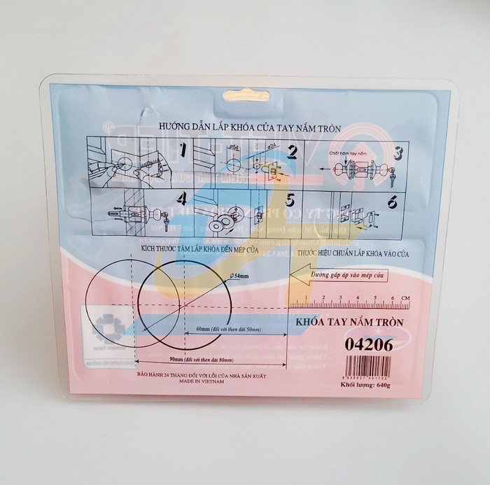 Kh&oacute;a tay nắm tr&ograve;n Việt Tiệp 04206 - c&ograve; ngắn 30mm  VietTiep | Gi&aacute; rẻ nhất - C&ocirc;ng Ty TNHH Thương Mại Dịch Vụ Đạt T&acirc;m