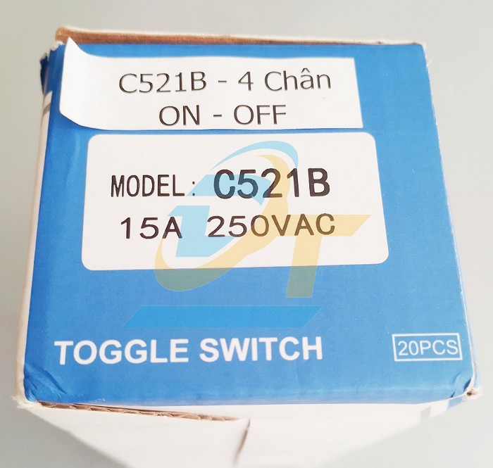 C&ocirc;ng tắc gạt sắt On-Off 4 ch&acirc;n 2 vị tr&iacute; C521B C521B CNTD | Gi&aacute; rẻ nhất - C&ocirc;ng Ty TNHH Thương Mại Dịch Vụ Đạt T&acirc;m