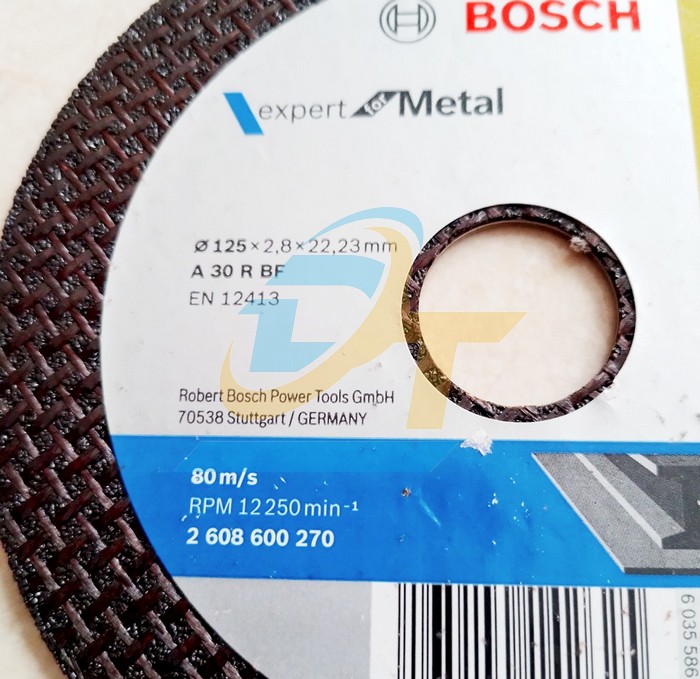 Đá cắt 125x2.8x22.2mm Bosch 2608600270 2608600270 Bosch | Giá rẻ nhất - Công Ty TNHH Thương Mại Dịch Vụ Đạt Tâm