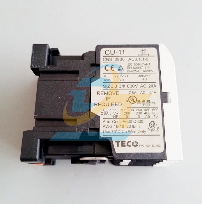 Khởi động từ 3P 11A 220V Teco CU-11 CU-11 Teco | Gi&aacute; rẻ nhất - C&ocirc;ng Ty TNHH Thương Mại Dịch Vụ Đạt T&acirc;m