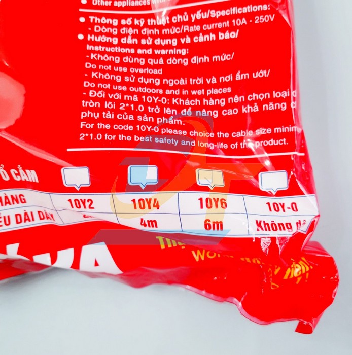 Ổ cắm điện 10 cửa chịu nhiệt dây 6m Sopoka 10Y6 10Y6 Sopoka | Giá rẻ nhất - Công Ty TNHH Thương Mại Dịch Vụ Đạt Tâm