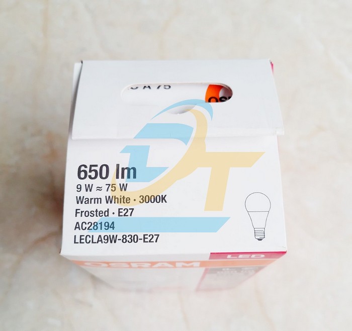 Bóng đèn Led bulb tròn 9W 3000K Osram LECLA9W-830-E27 LECLA9W-830-E27 OSRAM | Giá rẻ nhất - Công Ty TNHH Thương Mại Dịch Vụ Đạt Tâm