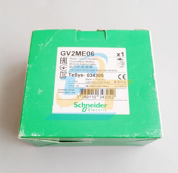 Cầu dao bảo vệ động cơ 3P 1.0-1.6A Schneider GV2ME06 GV2ME06 SCHNEIDER | Giá rẻ nhất - Công Ty TNHH Thương Mại Dịch Vụ Đạt Tâm