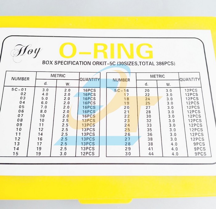 Hộp O-Ring Kit NBR 30 size Type-C  China | Gi&aacute; rẻ nhất - C&ocirc;ng Ty TNHH Thương Mại Dịch Vụ Đạt T&acirc;m