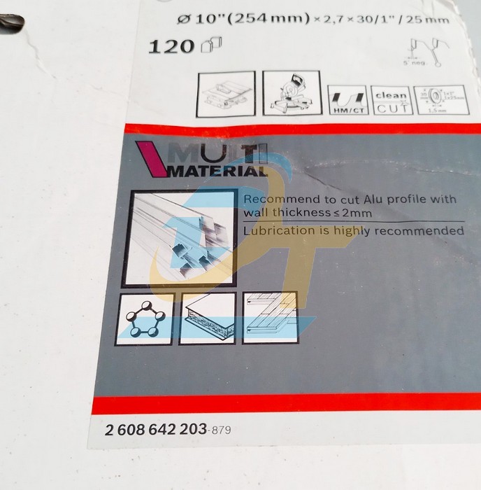 Lưỡi cắt nh&ocirc;m 120 răng 254x2.7x30/25mm Bosch 2608642203 2608642203 Bosch | Gi&aacute; rẻ nhất - C&ocirc;ng Ty TNHH Thương Mại Dịch Vụ Đạt T&acirc;m