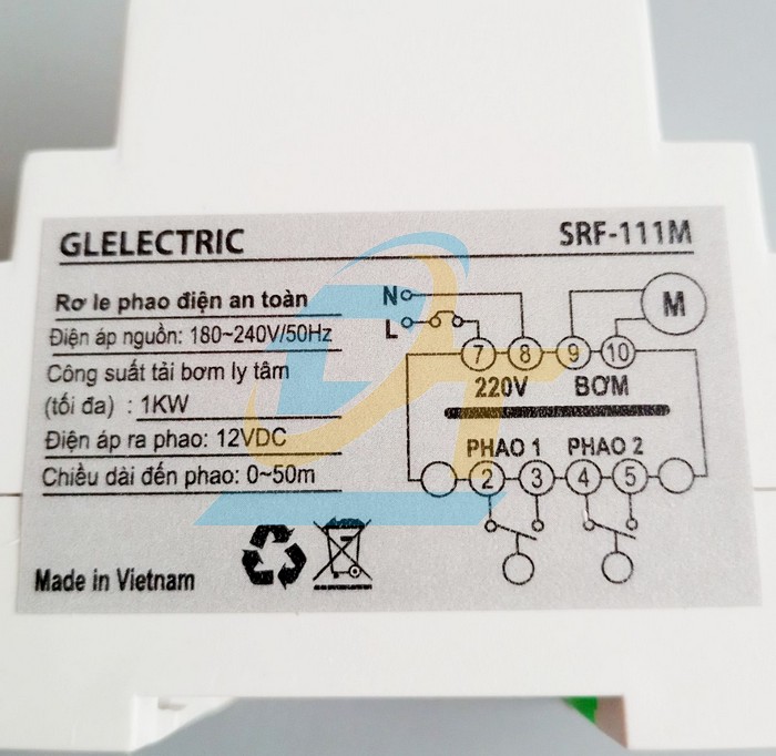 Relay an to&agrave;n cho phao điện SRF-111M SRF-111M VietNam | Gi&aacute; rẻ nhất - C&ocirc;ng Ty TNHH Thương Mại Dịch Vụ Đạt T&acirc;m