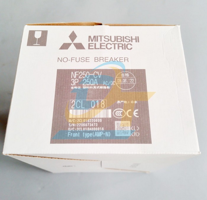 Cầu dao điện MCCB (khối) Mitsubishi NF250-CV 3P 250A 25kA  MITSUBISHI | Giá rẻ nhất - Công Ty TNHH Thương Mại Dịch Vụ Đạt Tâm