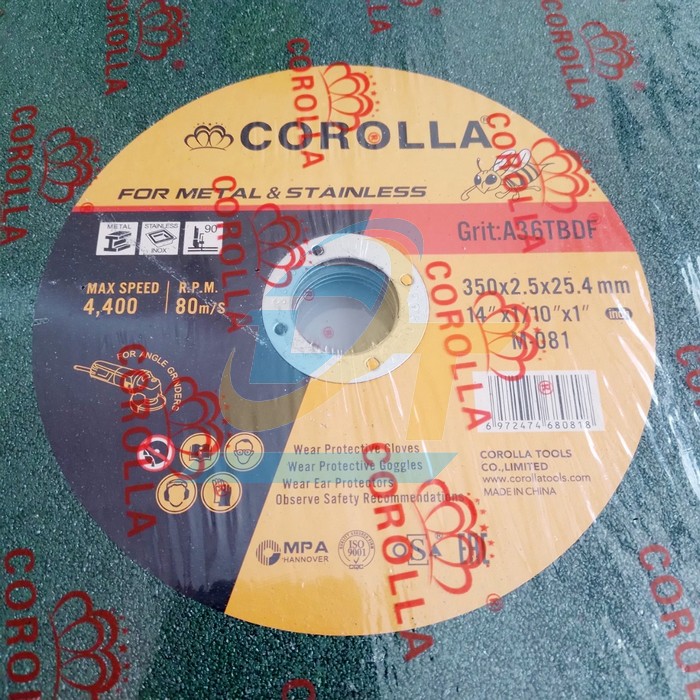 Đ&aacute; cắt Corolla 350&times;2.5&times;25.4mm  Corolla | Gi&aacute; rẻ nhất - C&ocirc;ng Ty TNHH Thương Mại Dịch Vụ Đạt T&acirc;m