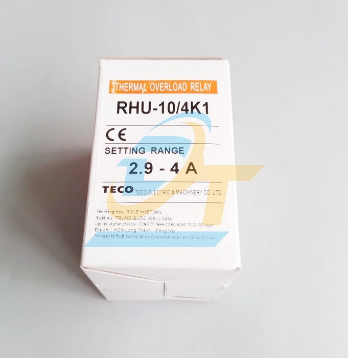 Relay nhiệt 2.9-4A Teco RHU-10/4K1 RHU-10/4K1 Teco | Giá rẻ nhất - Công Ty TNHH Thương Mại Dịch Vụ Đạt Tâm