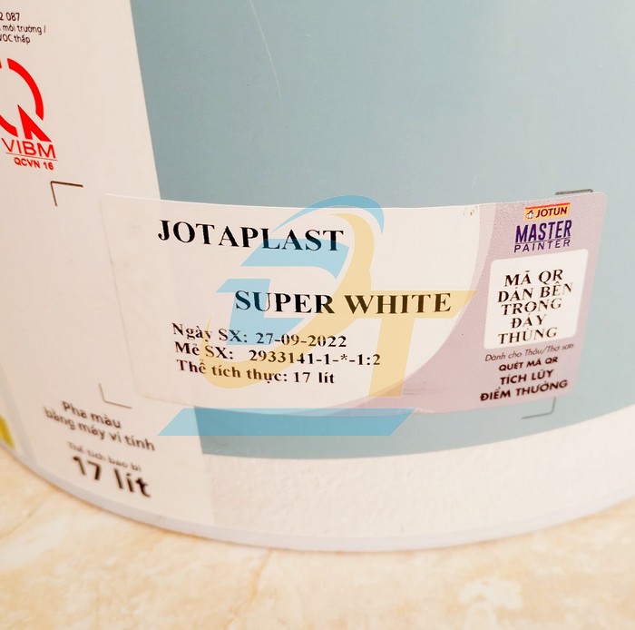 Sơn nội thất Jotun Jotaplast Siêu trắng Super White 17L - Thùng 17L  JOTUN | Giá rẻ nhất - Công Ty TNHH Thương Mại Dịch Vụ Đạt Tâm