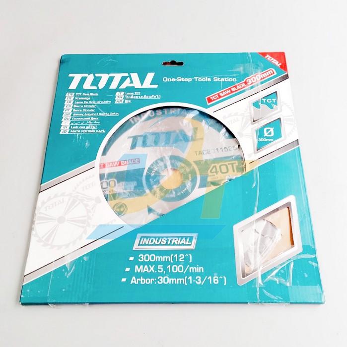 Lưỡi cưa gỗ hợp kim TCT 40 răng 300x30mm Total TAC2311525T TAC2311525T Total | Gi&aacute; rẻ nhất - C&ocirc;ng Ty TNHH Thương Mại Dịch Vụ Đạt T&acirc;m