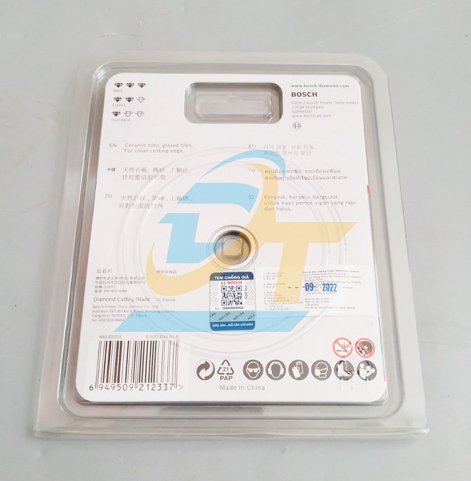 Đĩa cắt kim cương Turbo 105x20/16mm Ceramic Bosch 2608603615 2608603615 Bosch | Giá rẻ nhất - Công Ty TNHH Thương Mại Dịch Vụ Đạt Tâm