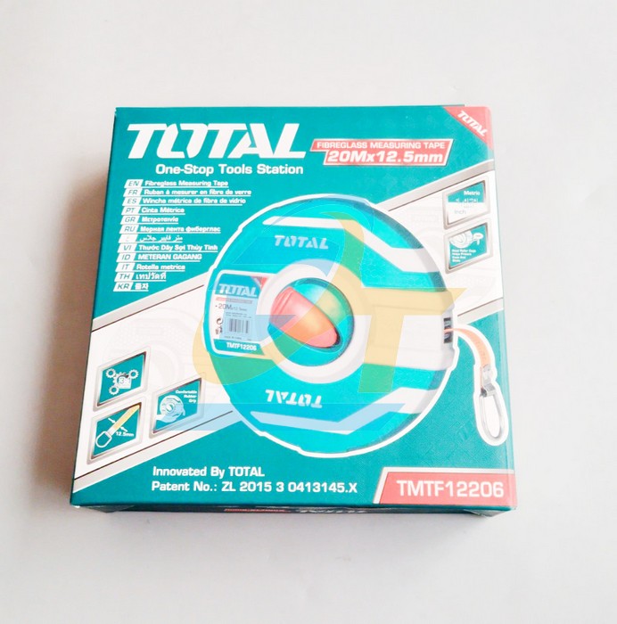 Thước dây sợi thủy tinh 20m TOTAL TMTF12206 TMTF12206 Total | Giá rẻ nhất - Công Ty TNHH Thương Mại Dịch Vụ Đạt Tâm