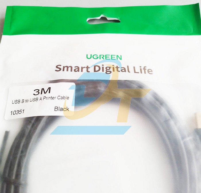 Cáp máy in USB 2.0 dài 3m Ugreen 10351  UGREEN | Giá rẻ nhất - Công Ty TNHH Thương Mại Dịch Vụ Đạt Tâm