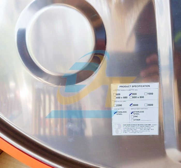 Gương cầu lồi inox 800mm, đế inox 430 (80S) Evergrow  EVERGROW | Gi&aacute; rẻ nhất - C&ocirc;ng Ty TNHH Thương Mại Dịch Vụ Đạt T&acirc;m