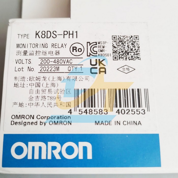 Relay bảo vệ mất pha Omron K8DS-PH1 K8DS-PH1 Omron | Giá rẻ nhất - Công Ty TNHH Thương Mại Dịch Vụ Đạt Tâm