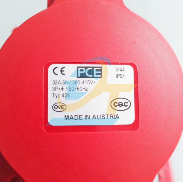 Ổ cắm công nghiệp gắn âm dạng nghiêng 4P 32A 400V IP44 PCE F424-6  PCE | Giá rẻ nhất - Công Ty TNHH Thương Mại Dịch Vụ Đạt Tâm