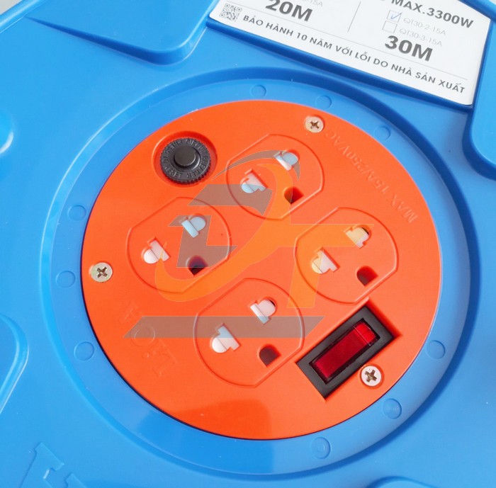 Ổ cắm quay tay kiểu Rulo 30m 15A LiOA QT30-2-15A QT30-2-15A-M LiOA | Giá rẻ nhất - Công Ty TNHH Thương Mại Dịch Vụ Đạt Tâm