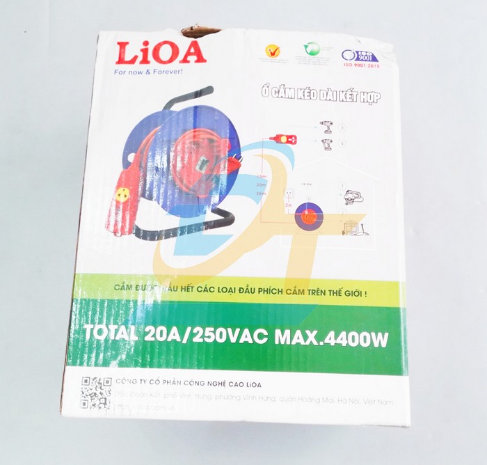 Ổ cắm quay tay kiểu Rulo 30m 20A LiOA HYBRID-30M-20A HYBRID-30M-20A LiOA | Giá rẻ nhất - Công Ty TNHH Thương Mại Dịch Vụ Đạt Tâm