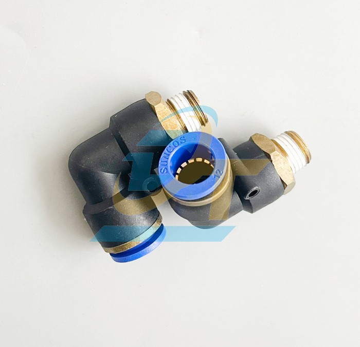 Co nối hơi chữ L phi 12mm - Ren ngoài 13mm Suncos PL12-02  Suncos | Giá rẻ nhất - Công Ty TNHH Thương Mại Dịch Vụ Đạt Tâm