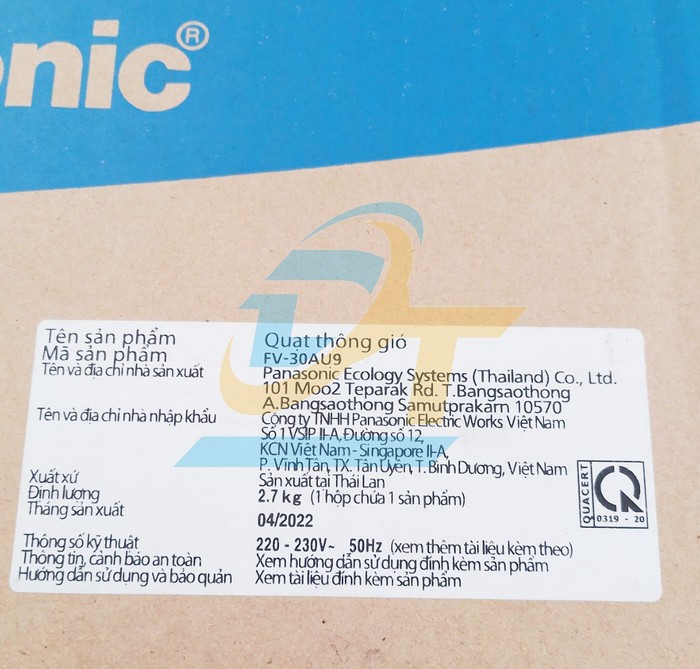 Quạt hút gắn tường Panasonic FV-30AU9  Panasonic | Giá rẻ nhất - Công Ty TNHH Thương Mại Dịch Vụ Đạt Tâm