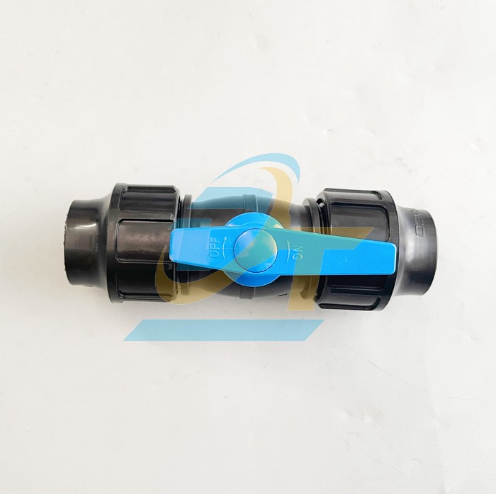 Van PP 2 đầu rắc co HDPE 63