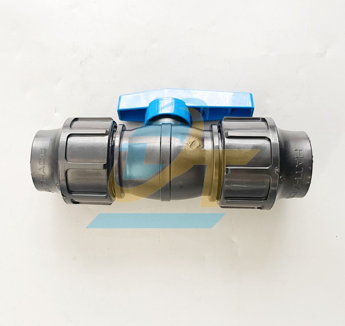 Van PP 2 đầu rắc co HDPE 63