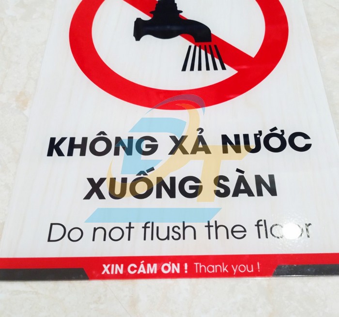 Biển b&aacute;o mica "KH&Ocirc;NG XẢ NƯỚC XUỐNG S&Agrave;N" 20x30cm  VietNam | Gi&aacute; rẻ nhất - C&ocirc;ng Ty TNHH Thương Mại Dịch Vụ Đạt T&acirc;m