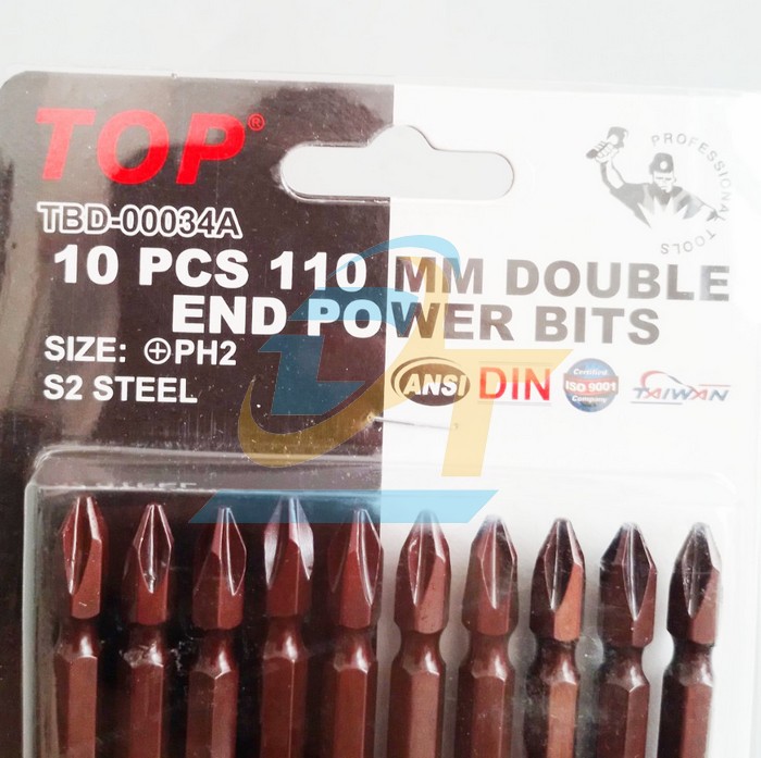 Mũi vít 2 đầu nâu dài PH2x110mm TOP TBD-00034A TBD-00034A TOP | Giá rẻ nhất - Công Ty TNHH Thương Mại Dịch Vụ Đạt Tâm