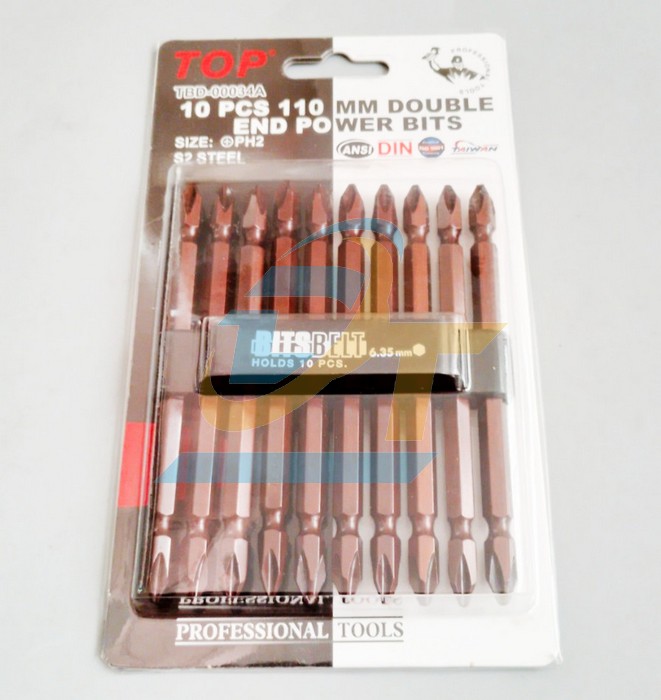 Mũi vít 2 đầu nâu dài PH2x110mm TOP TBD-00034A TBD-00034A TOP | Giá rẻ nhất - Công Ty TNHH Thương Mại Dịch Vụ Đạt Tâm