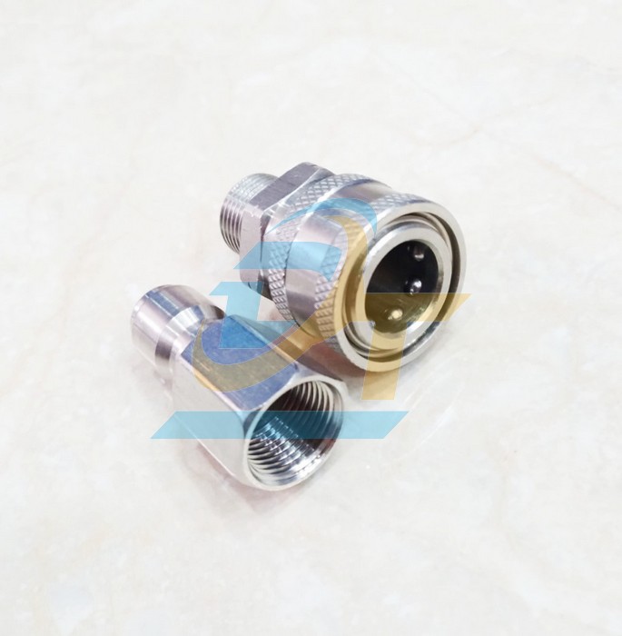 Bộ khớp nối nhanh inox 3/8" - Ren 17mm (Đực RT, C&aacute;i RN)  VietNam | Gi&aacute; rẻ nhất - C&ocirc;ng Ty TNHH Thương Mại Dịch Vụ Đạt T&acirc;m