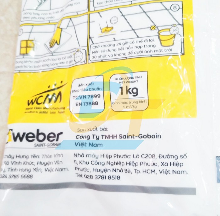 Keo ch&agrave; ron m&agrave;u trắng Weber Color Classic G-01 (1kg)  Weberseal | Gi&aacute; rẻ nhất - C&ocirc;ng Ty TNHH Thương Mại Dịch Vụ Đạt T&acirc;m