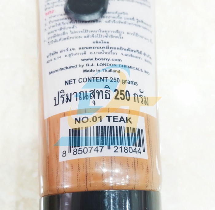 Bột trét gỗ màu No.01 Teak Wood Filler Bosny 250g  WoodFiller | Giá rẻ nhất - Công Ty TNHH Thương Mại Dịch Vụ Đạt Tâm