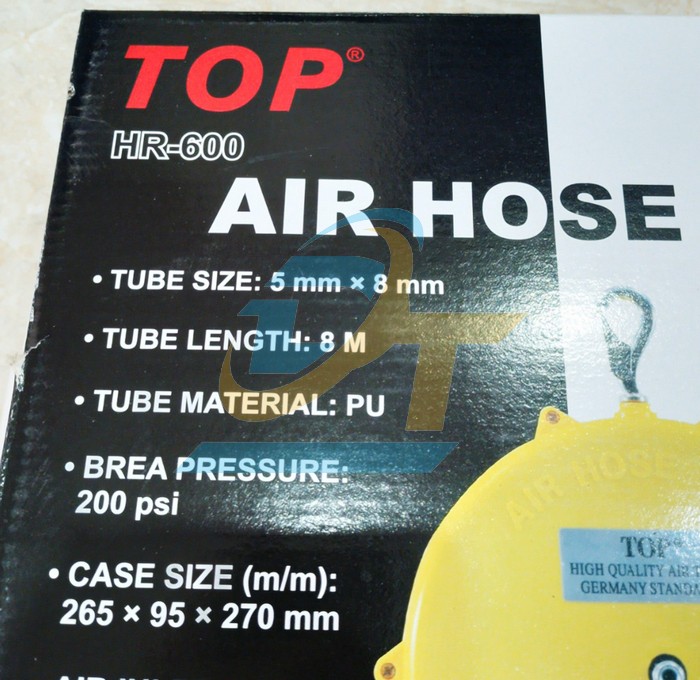 Cuộn dây hơi tự rút 5x8mm 7.5m TOP HR-600  TOP | Giá rẻ nhất - Công Ty TNHH Thương Mại Dịch Vụ Đạt Tâm