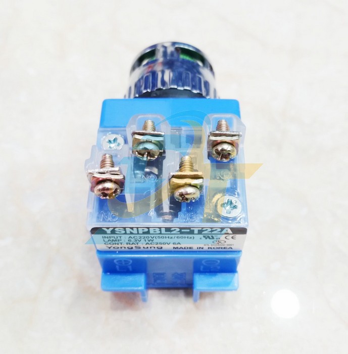N&uacute;t nhấn nhả c&oacute; đ&egrave;n 220V phi 25 YongSung YSNPBL2-T22A YSNPBL2-T22A YONGSUNG | Gi&aacute; rẻ nhất - C&ocirc;ng Ty TNHH Thương Mại Dịch Vụ Đạt T&acirc;m
