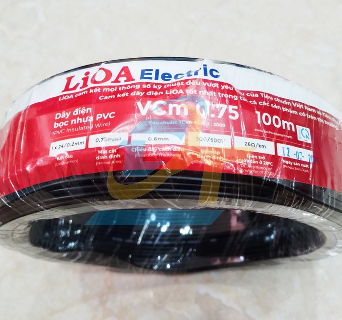 Dây điện đơn mềm LiOA VCm 0.75 - 300/500V  LiOA | Giá rẻ nhất - Công Ty TNHH Thương Mại Dịch Vụ Đạt Tâm