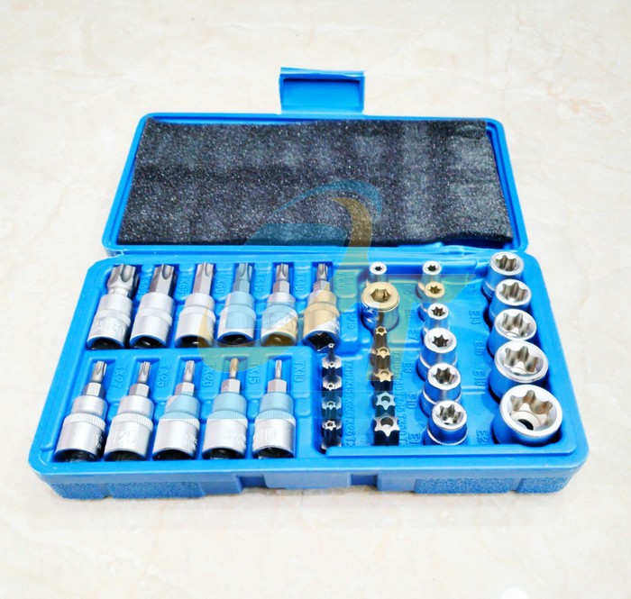 Bộ khẩu E v&agrave; tu&yacute;p hoa thị T 34 chi tiết 1/4" - 3/8"  China | Gi&aacute; rẻ nhất - C&ocirc;ng Ty TNHH Thương Mại Dịch Vụ Đạt T&acirc;m