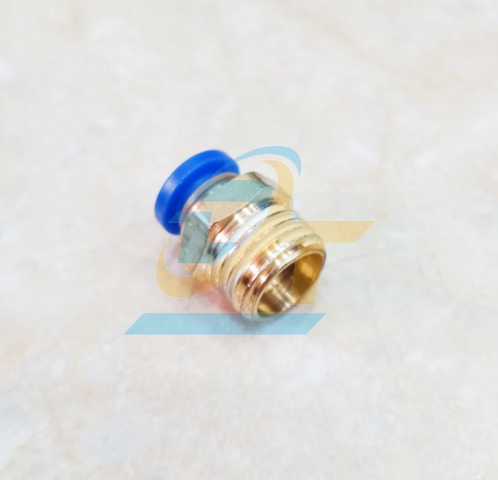 Đầu nối hơi thẳng ren ngoài 13 ống 8 China PC8-02  China | Giá rẻ nhất - Công Ty TNHH Thương Mại Dịch Vụ Đạt Tâm