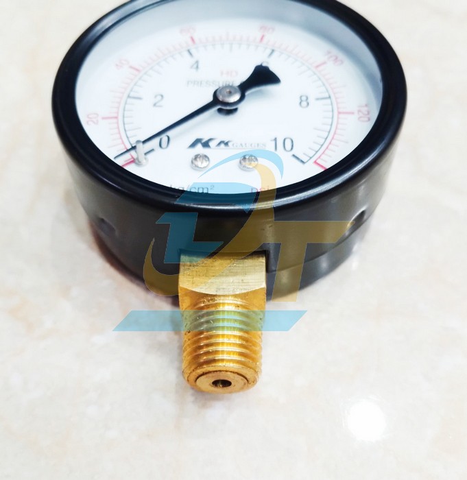 Đồng hồ đo áp suất 63mm 0-10kgf/cm2 (Chân đứng ren 13mm)  KK-GAUGES | Giá rẻ nhất - Công Ty TNHH Thương Mại Dịch Vụ Đạt Tâm
